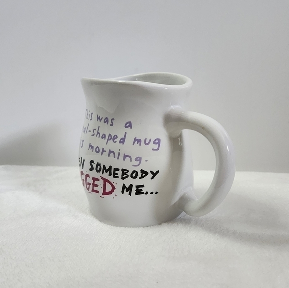 HALLMARK Shoebox Normal Shaped Then Someone Bugged Me White Coffee Cup Mug 12 Oz - Picture 3 of 8